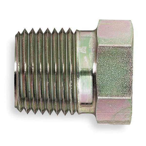 Close up showing Threads and Head of the Galvanized Steel Bushing